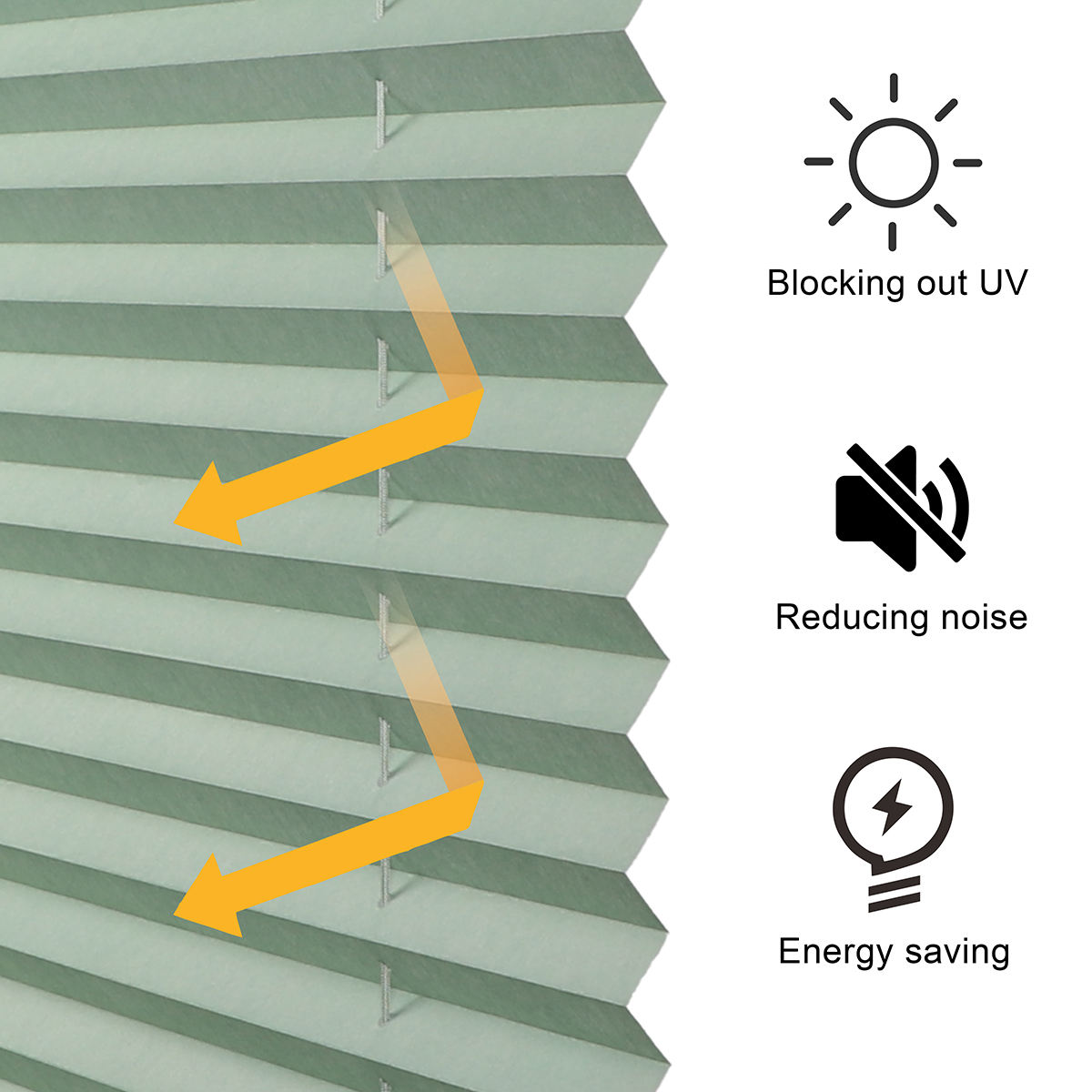 Day and Night Noise Reduction Cellular Shades Top Down Bottom up 50% Blackout Window Roller Blinds