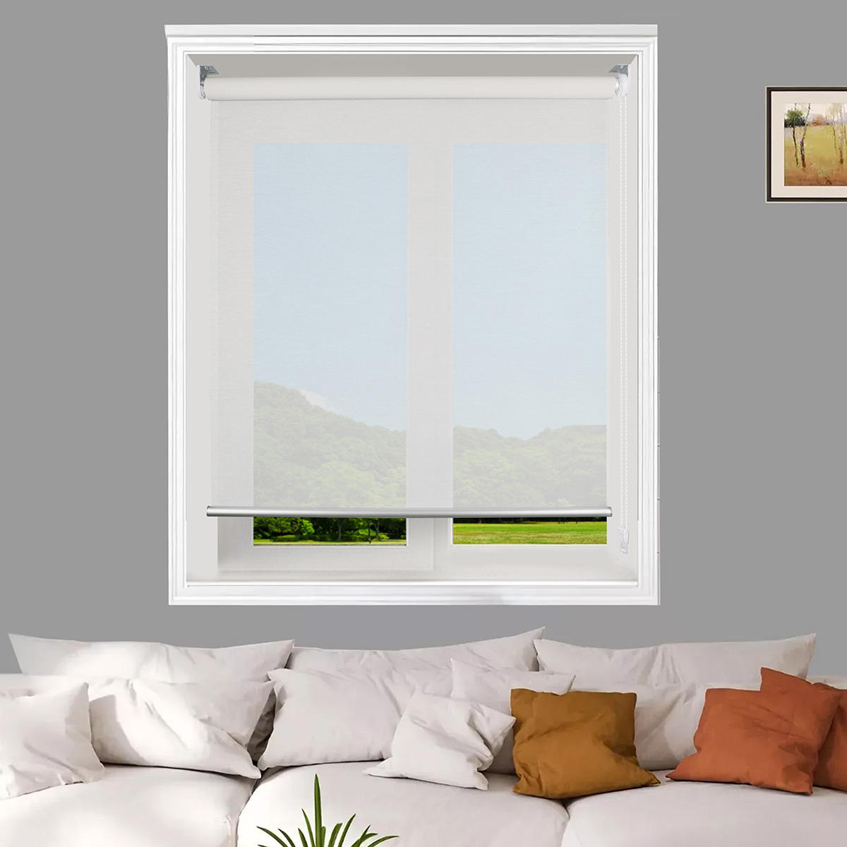 High Quality Double Layer Roller Blind Day and Night Translucent Design Classic Style for Windows-Free Sample