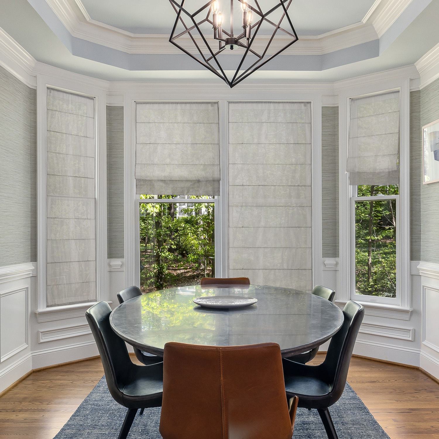 Custom Made Roman Shade Window Blinds Easy Install Blackout Manual Roman Blinds Modern Raffrollo Curtain for Window Black Fabric