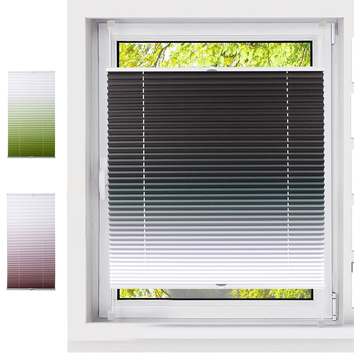 Latest Design Cordless Plisse Top Down Window Shades/pleated Shades Roller Blind Blackout Roller Shades Pleated Blinds