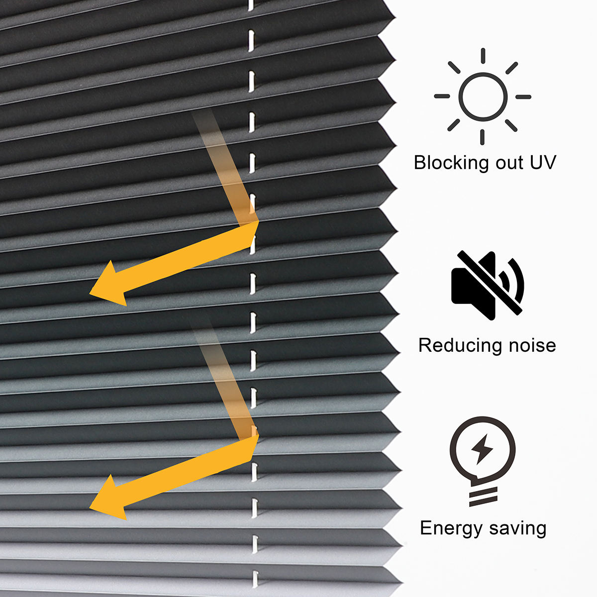 Latest Design Cordless Plisse Top Down Window Shades/pleated Shades Roller Blind Blackout Roller Shades Pleated Blinds