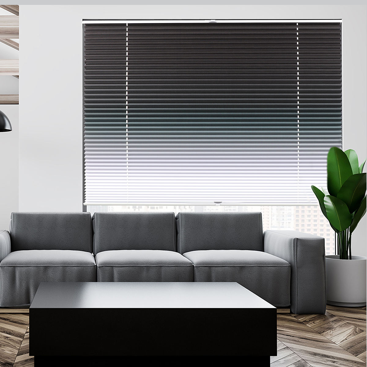 Latest Design Cordless Plisse Top Down Window Shades/pleated Shades Roller Blind Blackout Roller Shades Pleated Blinds