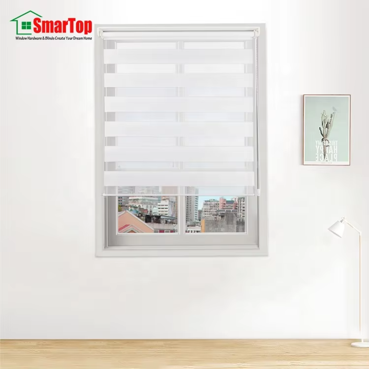 Wholesale Best Price Black Zebra Rainbow Roller Blinds Home Decoration Fabric Installation Horizontal Pattern Plain