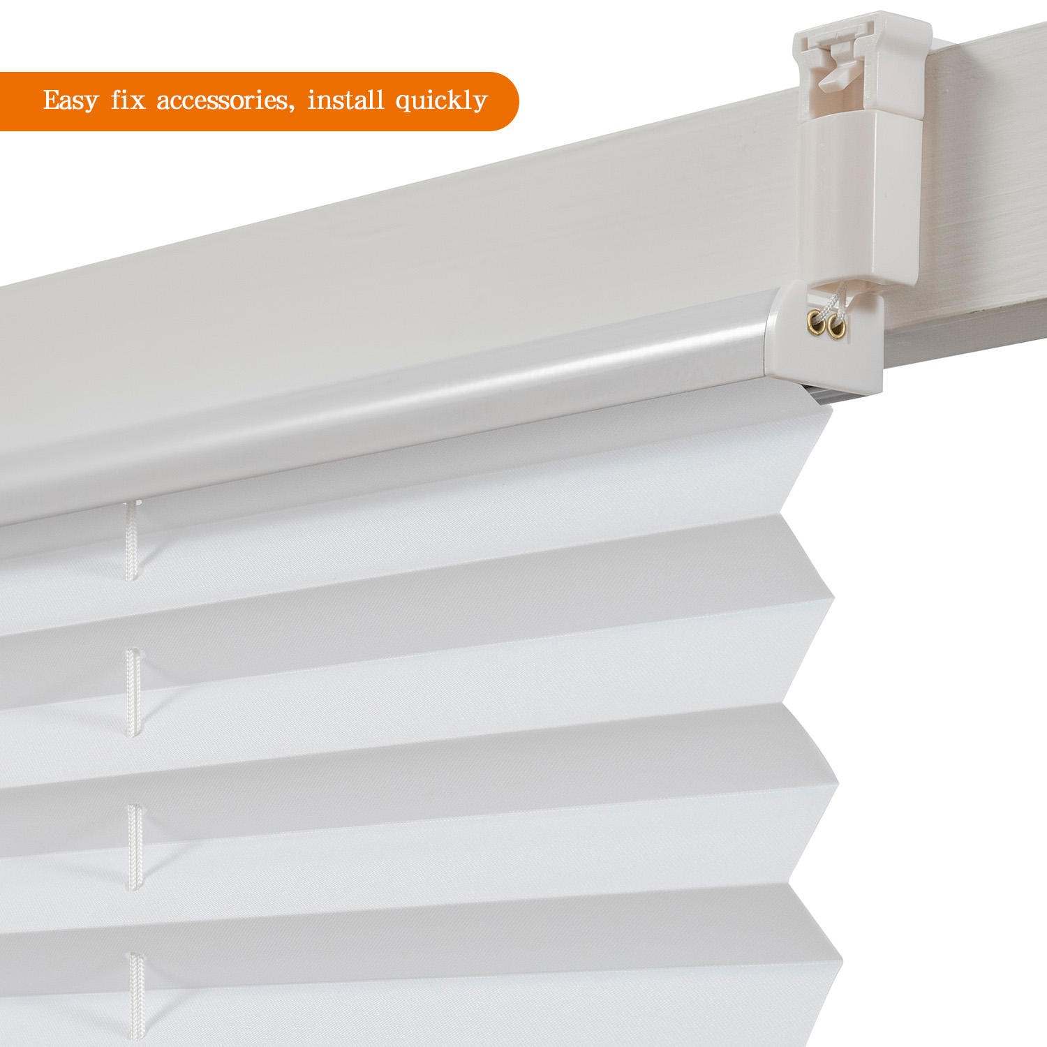 Ready-Made Office Blinds Traditional Horizontal Pleated Blinds Screen Sunshade Translucent Sunshade for Optimal Sun Coverage