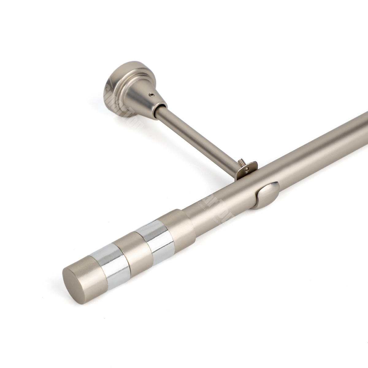 High Quality 5m/6m Extendable Iron Aluminum Curtain Rod Home Decor Metal Poles Traditional Design Factory Direct Accessories