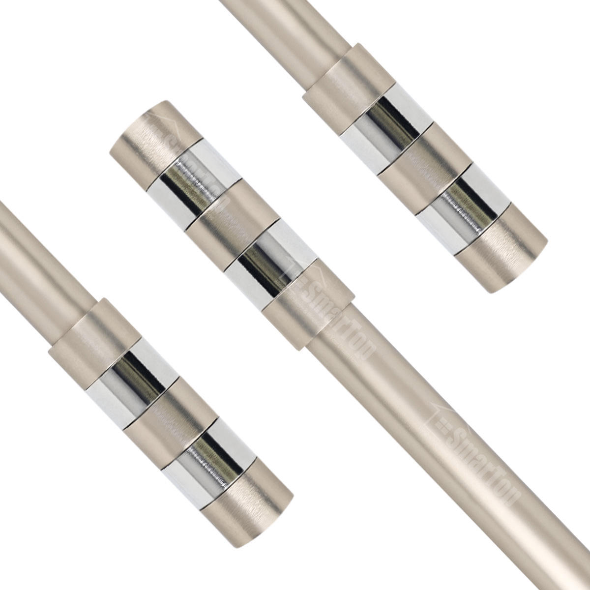 High Quality 5m/6m Extendable Iron Aluminum Curtain Rod Home Decor Metal Poles Traditional Design Factory Direct Accessories