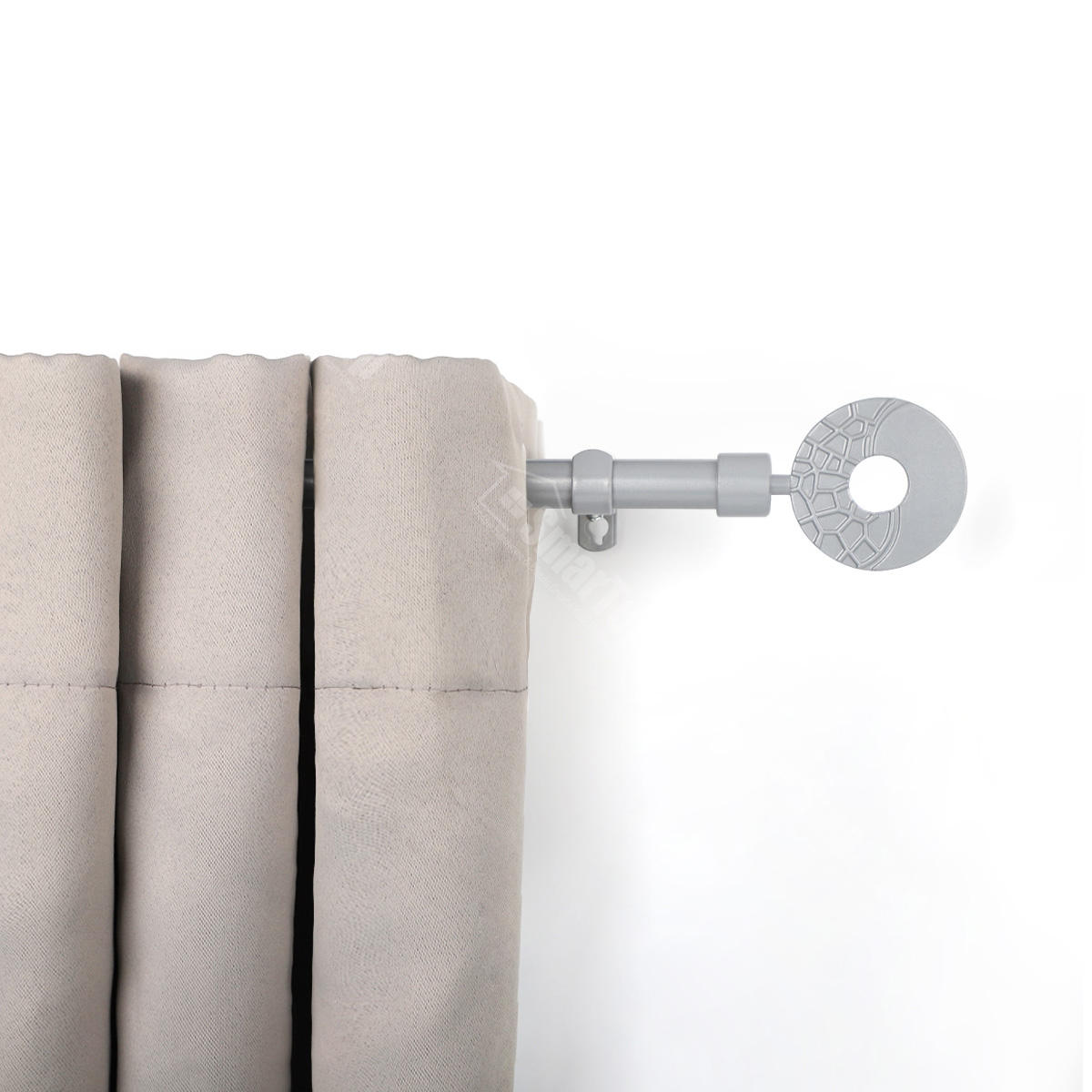 Wholesale Extendable Adjustable Single Window Curtain Rod Poles Gold Black Iron Modern Design Style for Windows Baptism Occasion