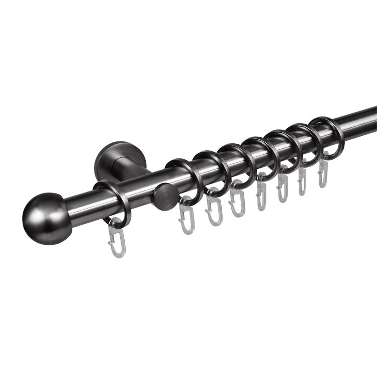 Classic Elegant Metal Curtain Rod Set Modern New Home Decoration Window Accessories with Free Samples