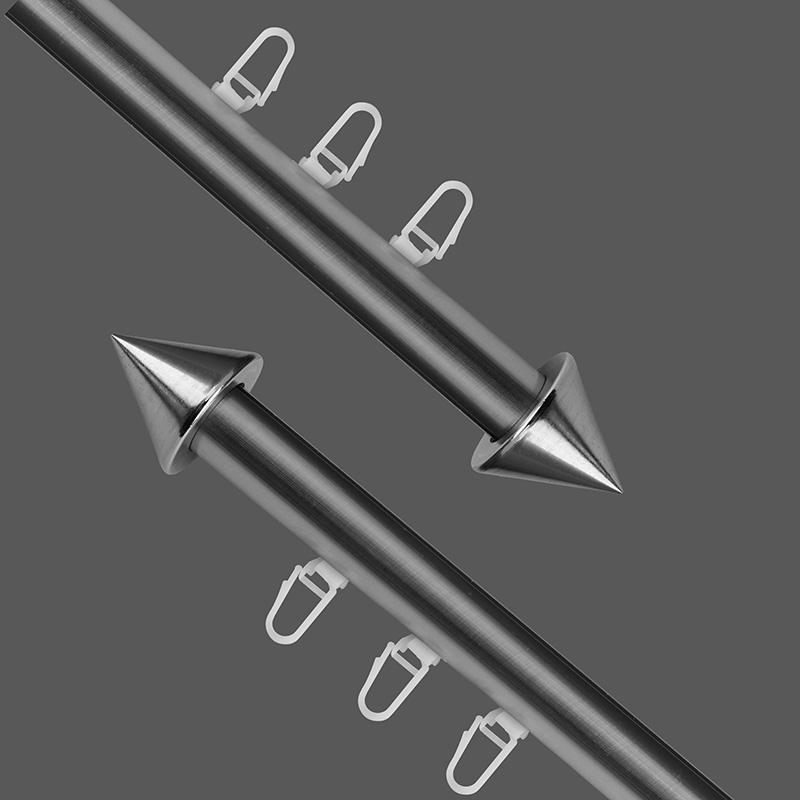 Hot Sale Customized Metal Curtain Rod Sets Modern Home Decoration New Designs with Poles Tracks Accessories