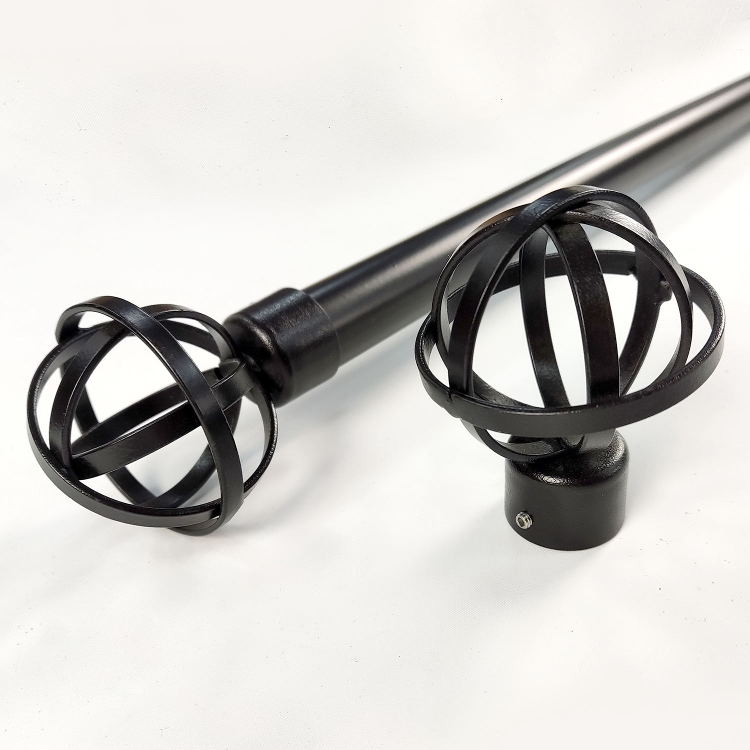 Factory Direct Supplier Extendable Single Double Curtain Rod Set Adjustable Curtain Rods