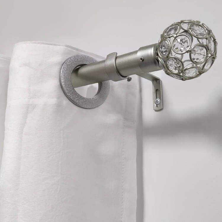 Customizable Modern Style Window Decorative Metal Curtain Rod and Pole Accessories Curtain Rods Sets Poles