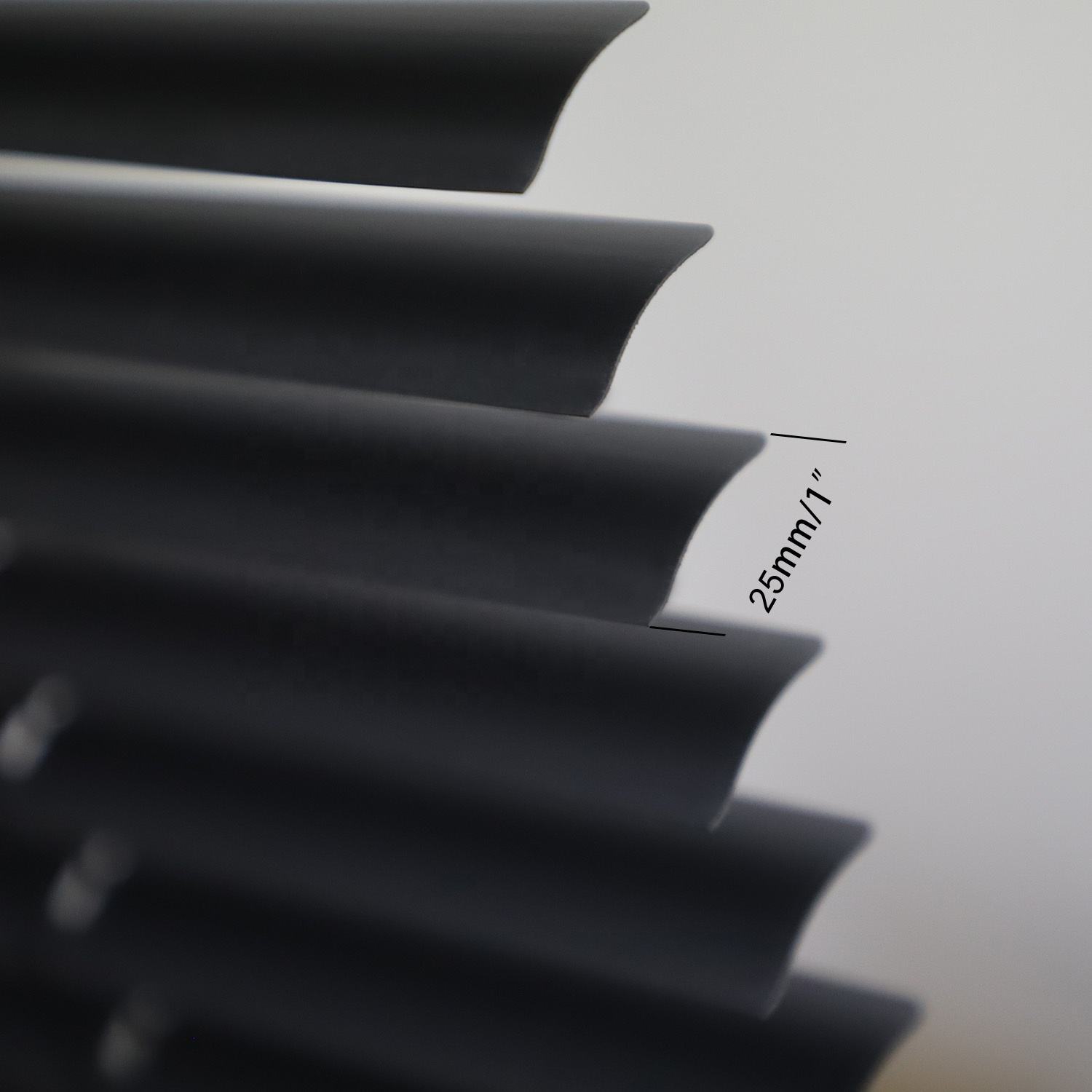 Factory Price Office Use PVC Venetian Blind Black Modern Design Rope Customized Logo High Quality for French Window