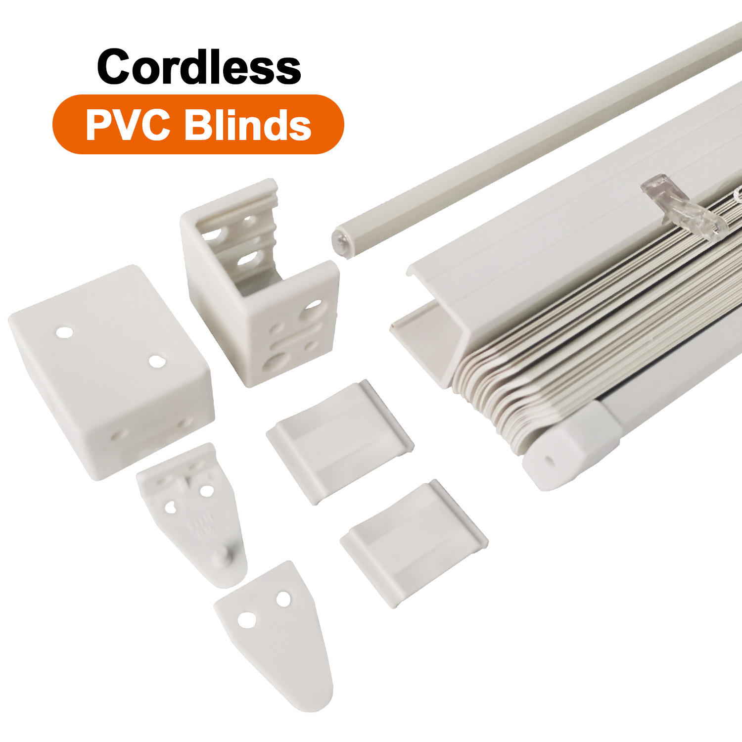 25mm Cordless Pleated Blinds PVC Venetian Blinds Window Cordless Venetian Blinds
