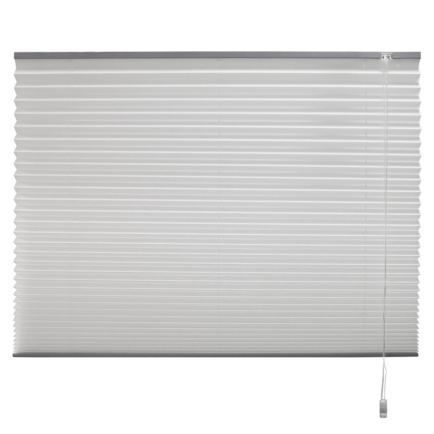 Custom White and Semi Blackout Translucent UV Resistant Pleated Blinds Window Shades Manual Control Plissee Shades for Skylight
