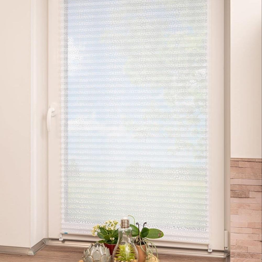 Smartop High Quality Cordless Blackout Sunshade Pleated Blinds Easy Fix Translucent Soft Roller Pleated Blinds Modern Design