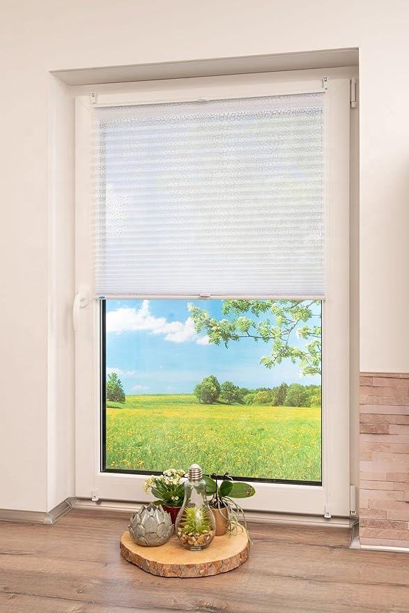 Smartop High Quality Cordless Blackout Sunshade Pleated Blinds Easy Fix Translucent Soft Roller Pleated Blinds Modern Design