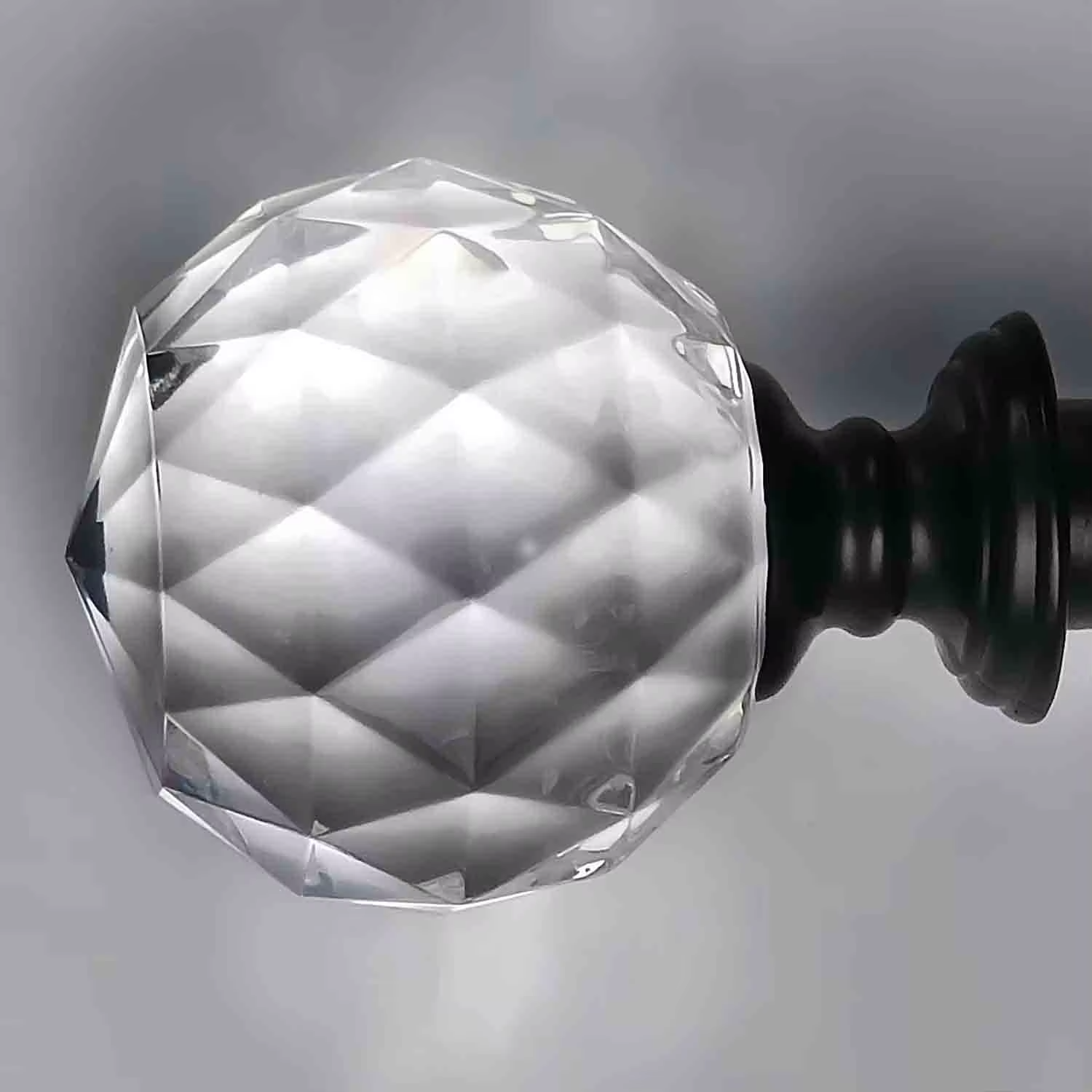 Modern Home Decor High Quality Crystal Curtain Rod Sets Metal Pole for Home Decor-Factory Wholesale