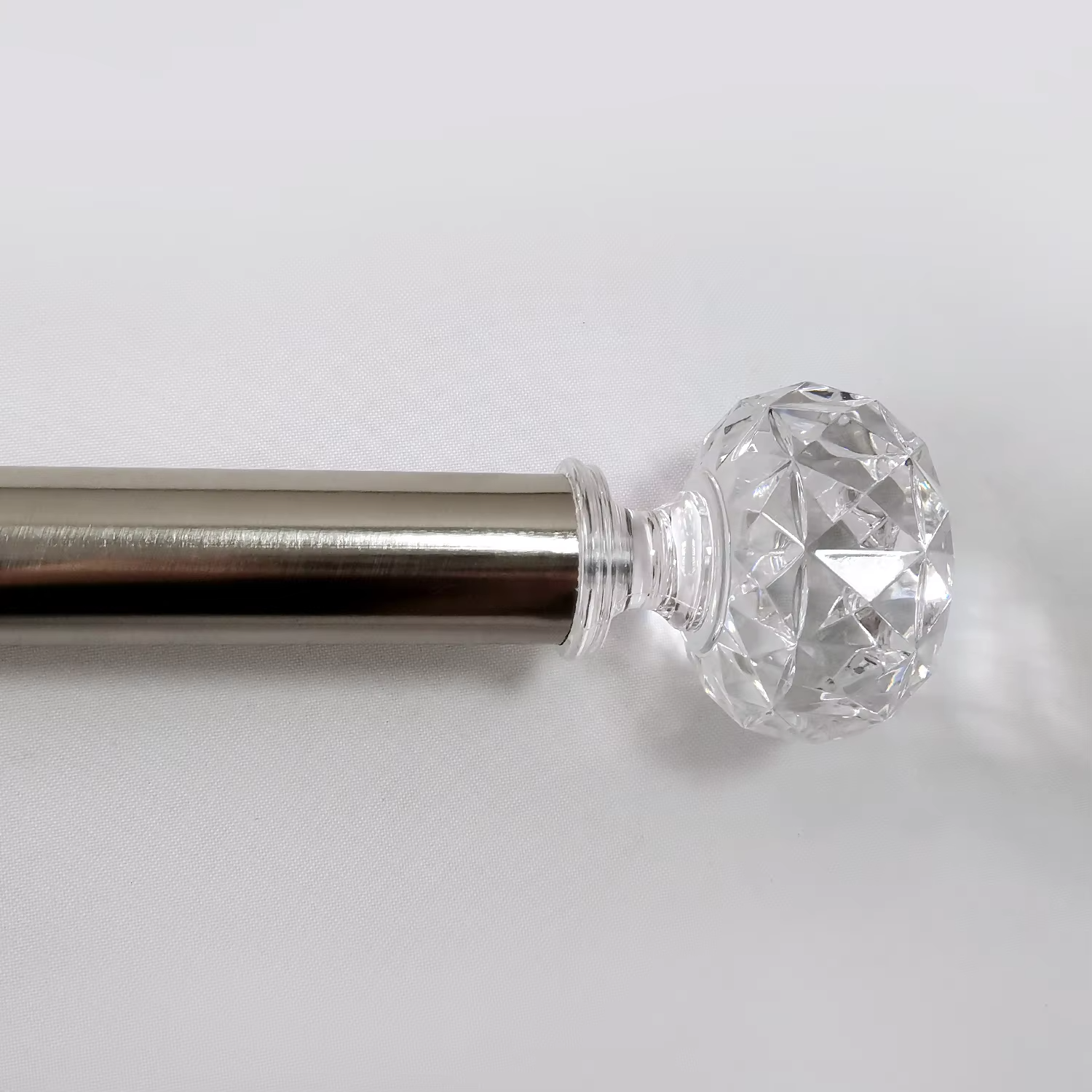 Modern Home Decor High Quality Crystal Curtain Rod Sets Metal Pole for Home Decor-Factory Wholesale