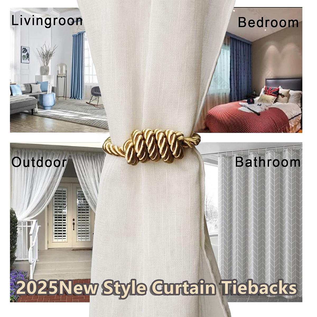 Premium Quality Rope Curtain Tie Back Good Quality Window Curtain Holder Amazing Design Daily Ware Use Top Design