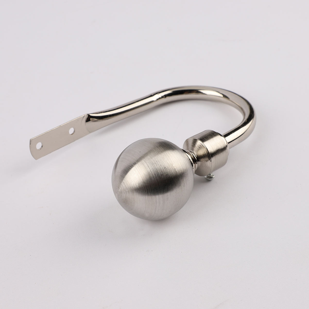 Decor Window Curtain Hold Backs Single Silver Tiebacks Metal Drapery Hooks Heavy Duty Eco-friendly Modern Design Curtain Holder