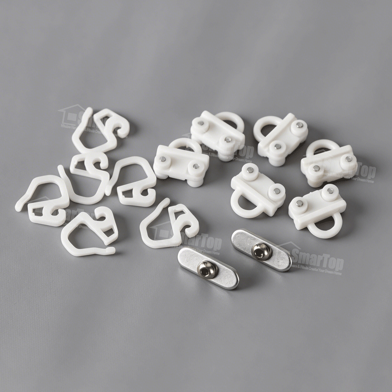 Curtain Tracks Accessories Wave Ripple Fold Width Glider Wheel Curtain Rail Plastic Glider Pulley Runners