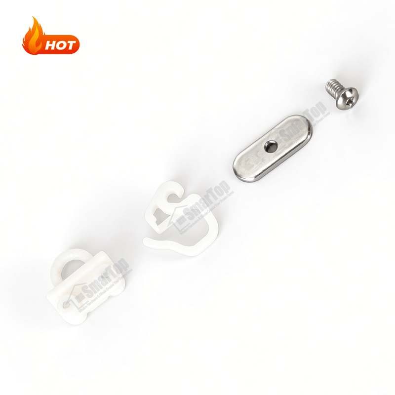 Curtain Tracks Accessories Wave Ripple Fold Width Glider Wheel Curtain Rail Plastic Glider Pulley Runners