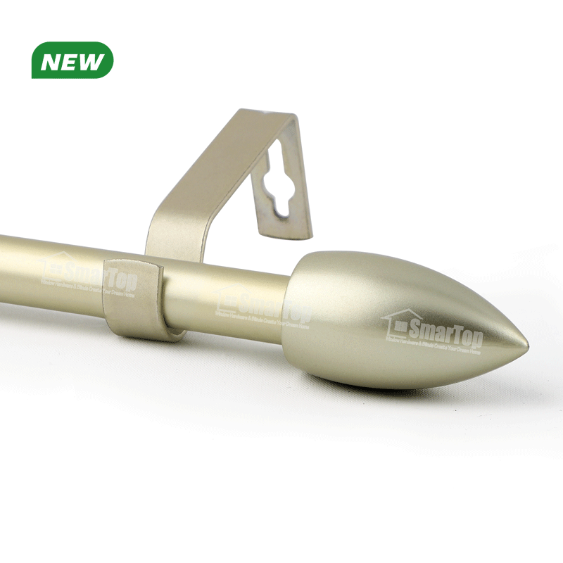 Hot Selling Eco-friendly Modern Extendable Stainless Steel Customizable Curtain Rod Accessories Poles