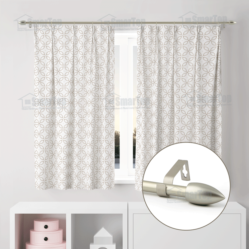 Hot Selling Eco-friendly Modern Extendable Stainless Steel Customizable Curtain Rod Accessories Poles