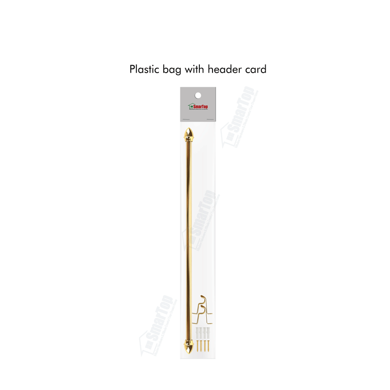 Free Sample Wholesale Spring Tension Aluminum Single Modern Eco-friendly Long Service Life Cafe Curtain Rod Flexible Accessories