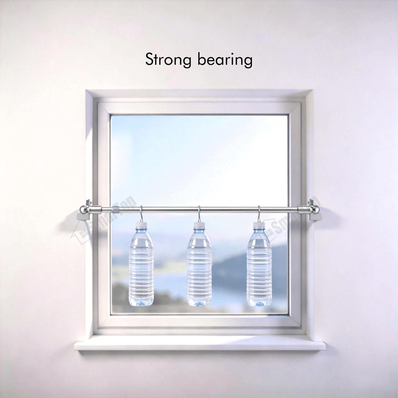 New High Quality Scalable Cafe Rod Curtain Rod and Finials Unique Design Convenient Curtain Rod Set for Home