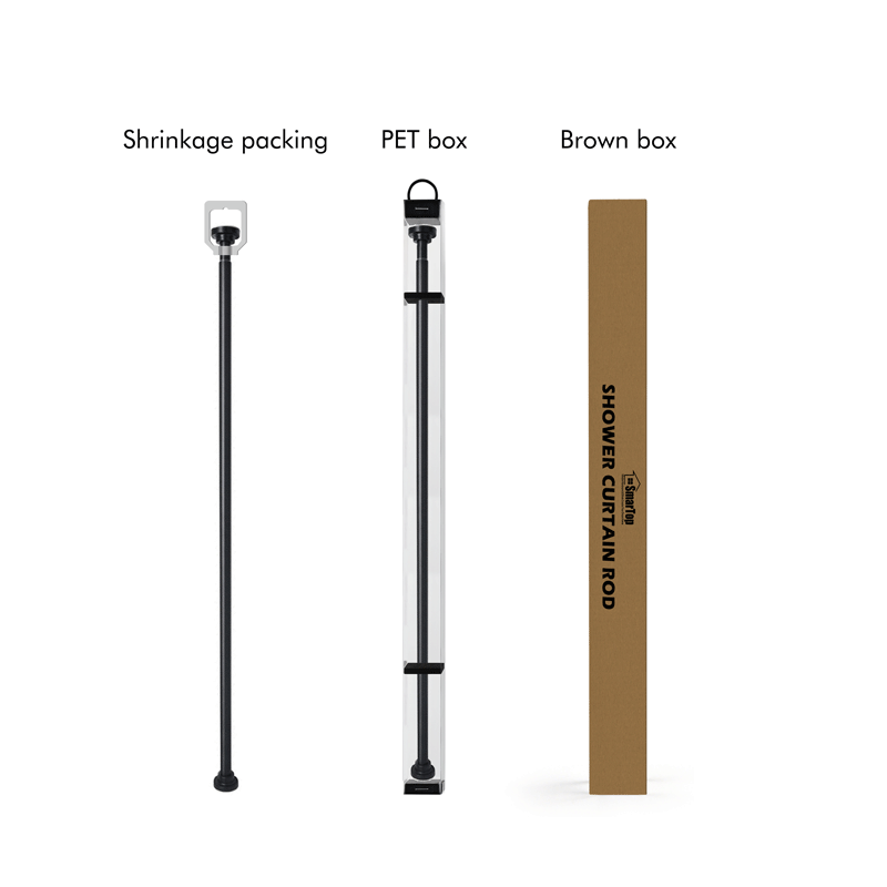 Shower Curtain Rod Curved Shower Curtain Rod Adjustable Shower Rod Rustproof Stainless Steel Curtain Rod for Bathroom