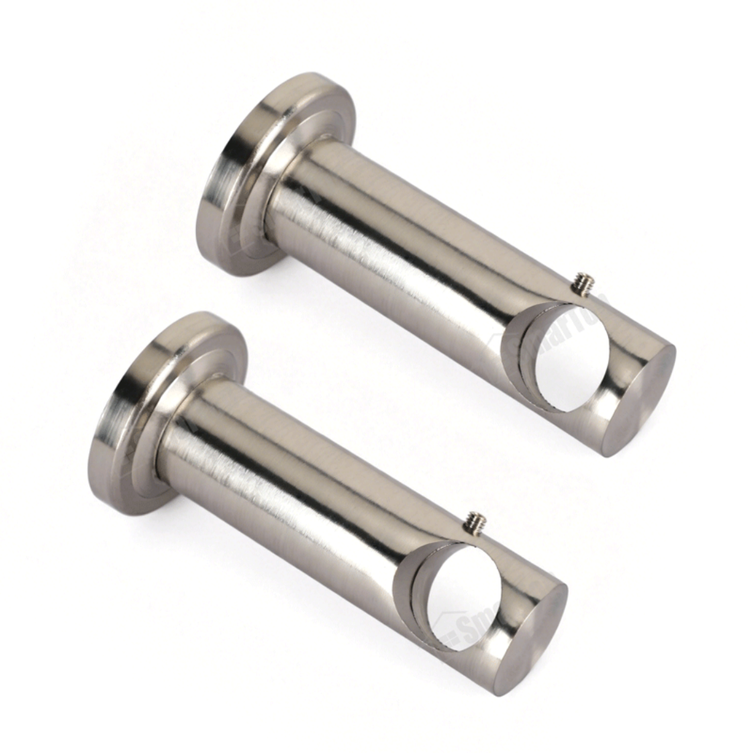 New Window Curtain Bracket Hardware Metal Modern Design Curtain Rod Brackets Self-Adhesive Easy Install